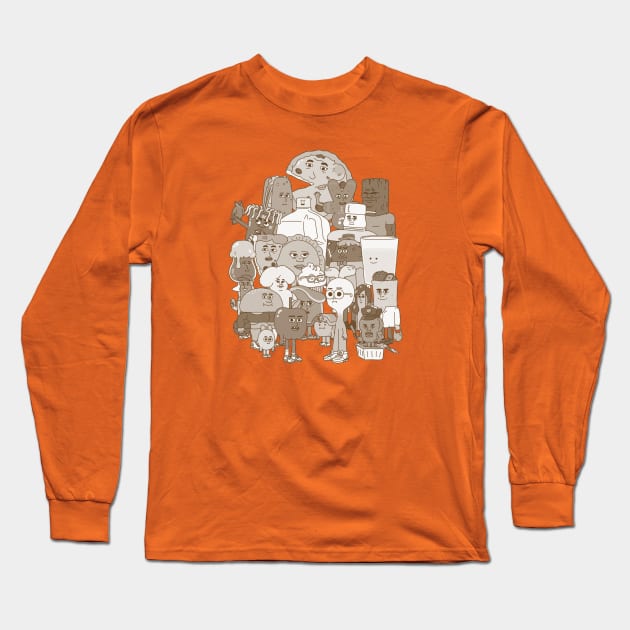 The Apple and Onion Gang Long Sleeve T-Shirt by Owllee Designs